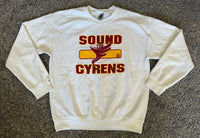 SOUND THE CYRENS White Crewneck Sweatshirt