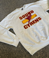 SOUND THE CYRENS White Crewneck Sweatshirt